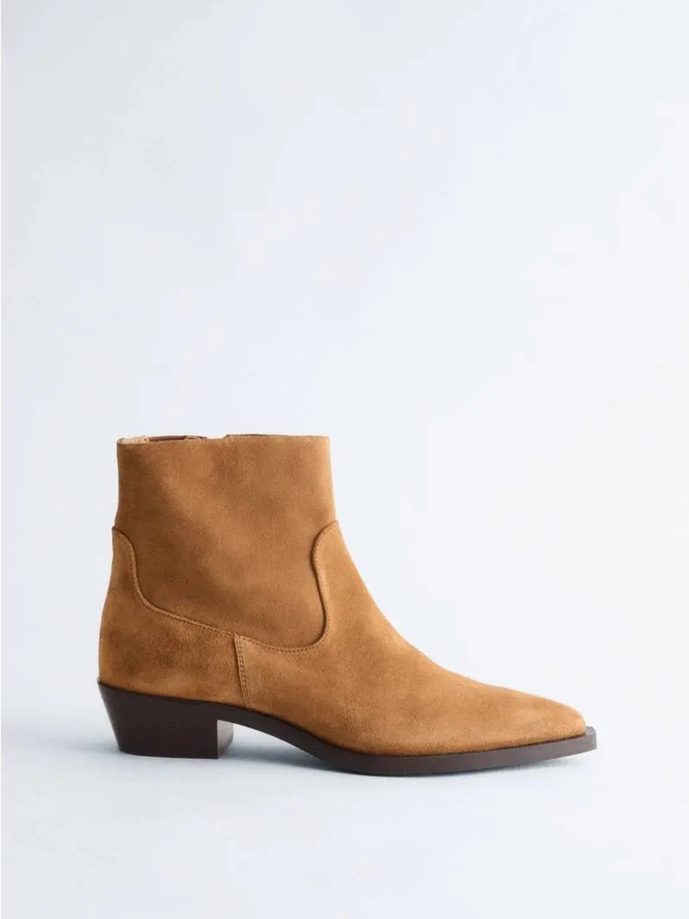 & Other Stories Point-Toe Leather Ankle Boots US8 - Picture 2 of 6